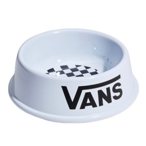 Vans Other - VANS 196014151644 Pet Bowl Diameter 6.5 In Plastic White Checkerboard Logo Print